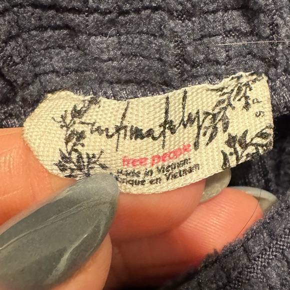 Intimately By Free People Navy Blue Waffle Knit Lounge Pajama Pants Size S - Picture 8 of 13